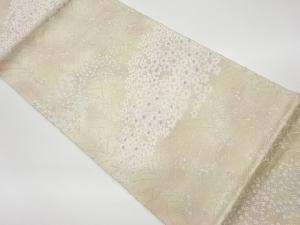 リサイクル　秋草模様織出し袋帯